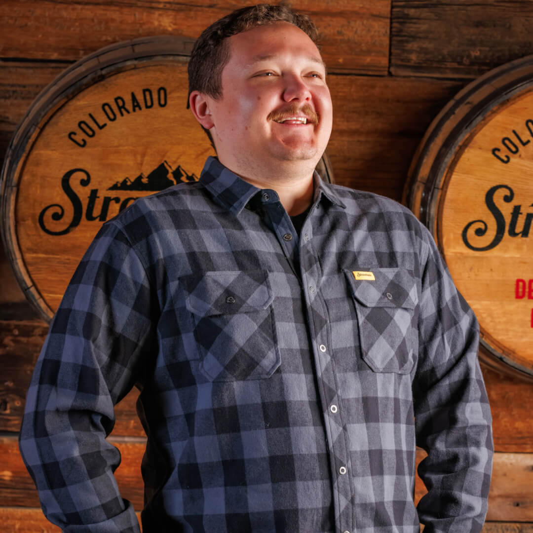 Plaid Charcoal Flannel - Stranahan's | Stranahan's Shop