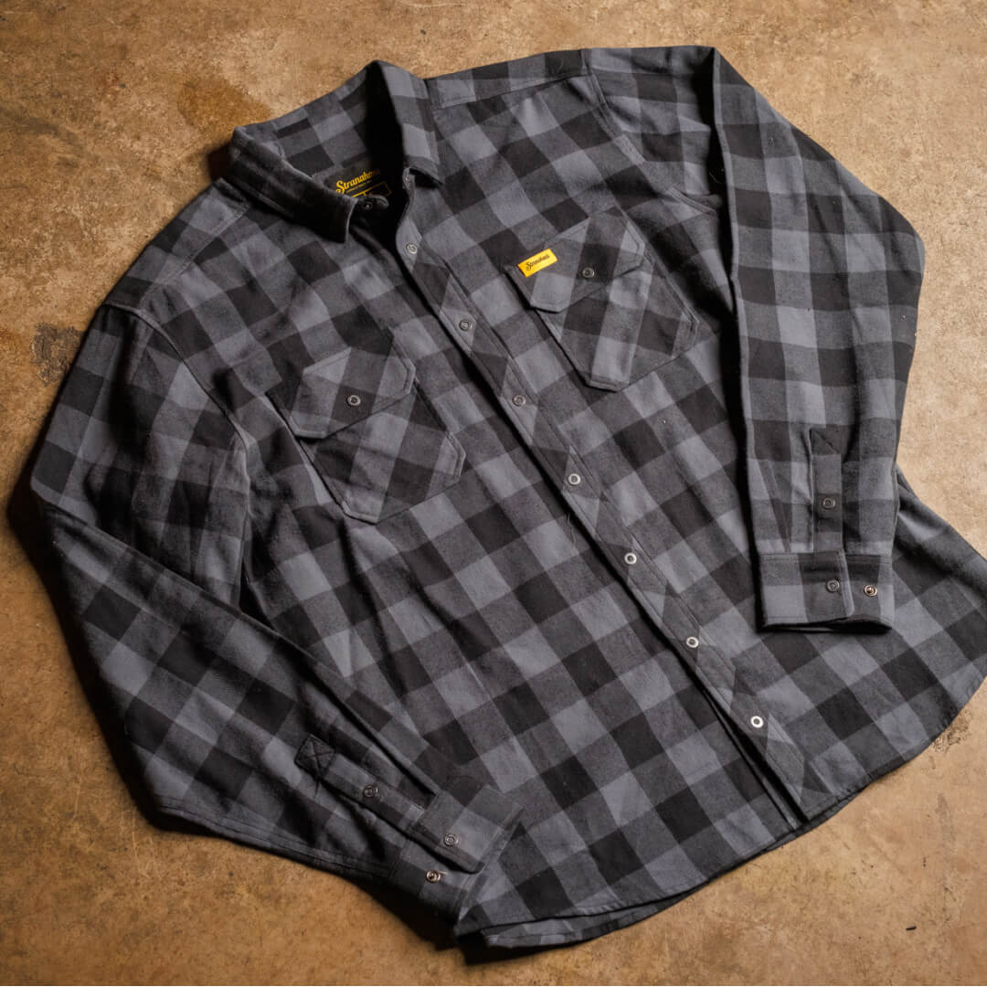Plaid Charcoal Flannel - Stranahan's | Stranahan's Shop
