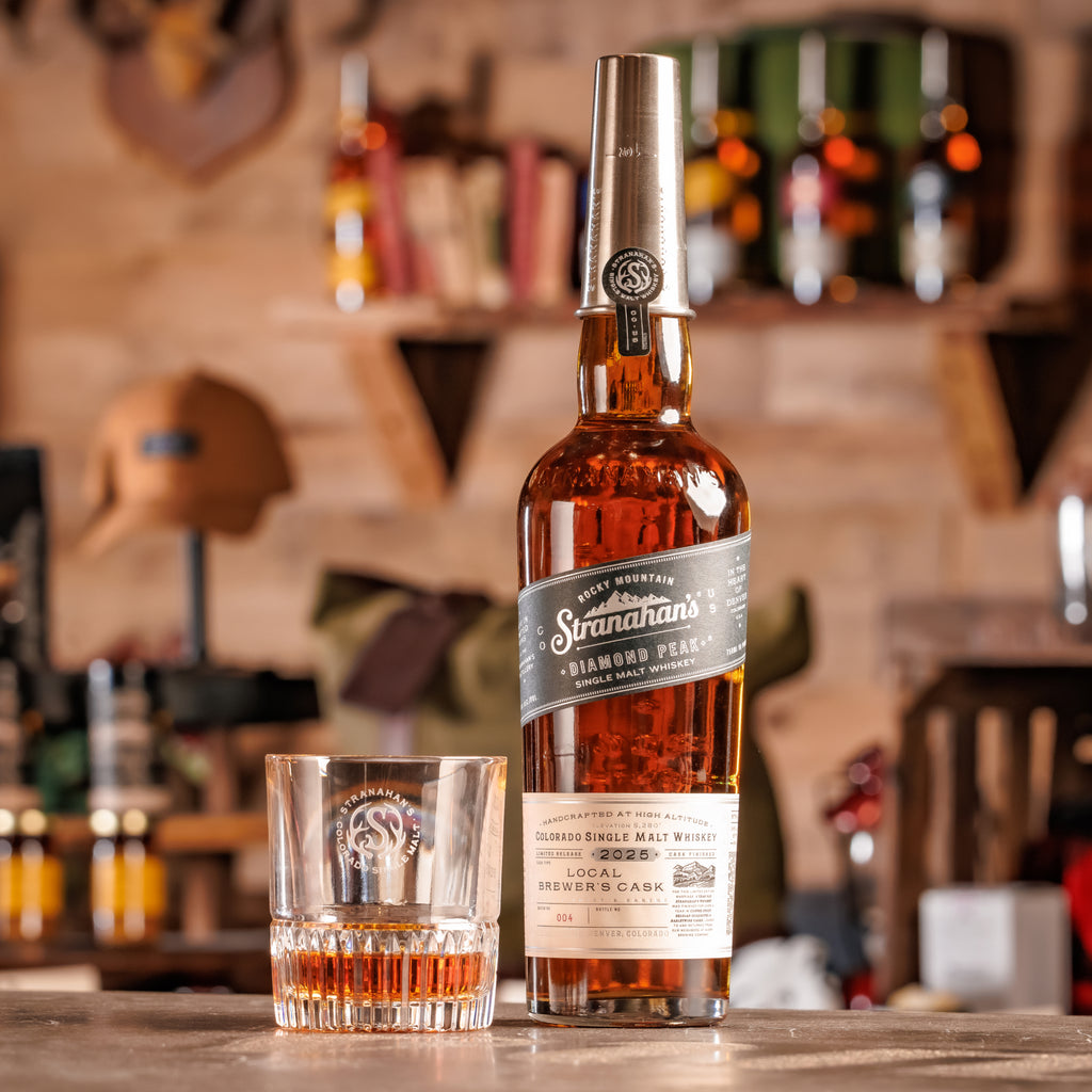 Stranahan's Diamond Peak #4: Local Brewer's Cask label closeup