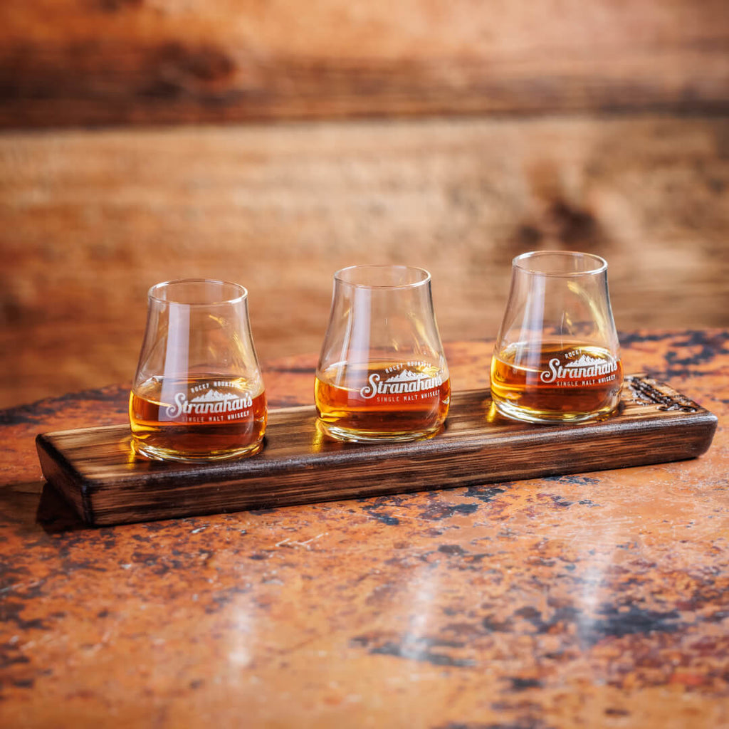 Stranahan's Barrel Stave Flight Tray.