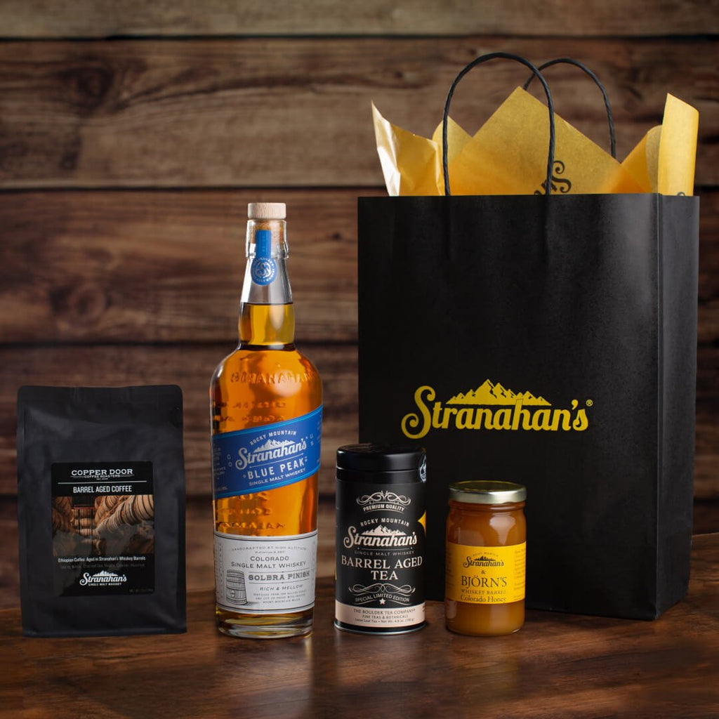 Stranahan's Sip & Savor Bundle on rustic surface