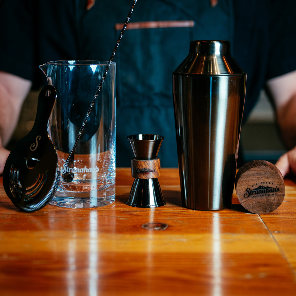 Wood & Gunmetal Cocktail Shaker