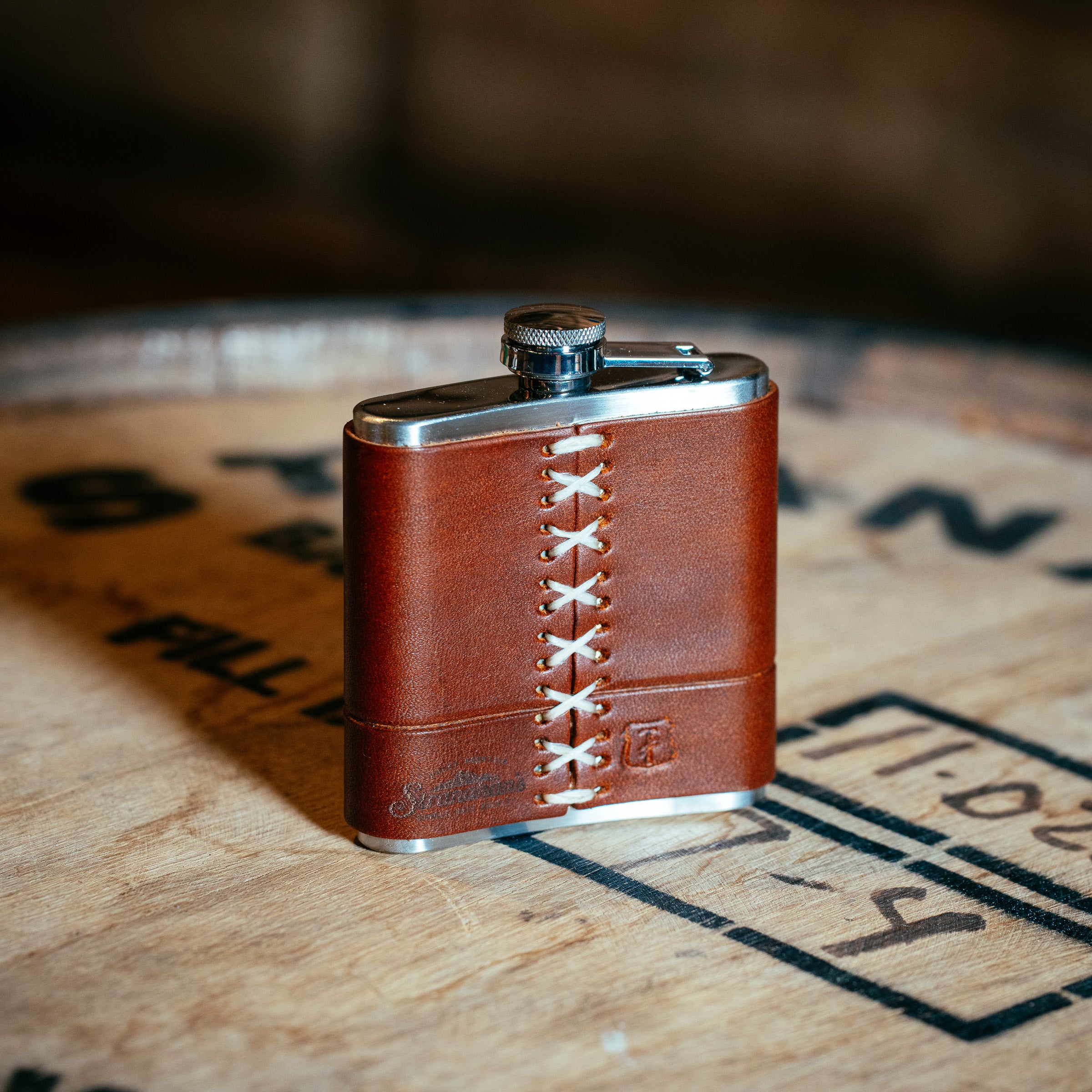 Leather-Bound Flask | Stranahan's Shop
