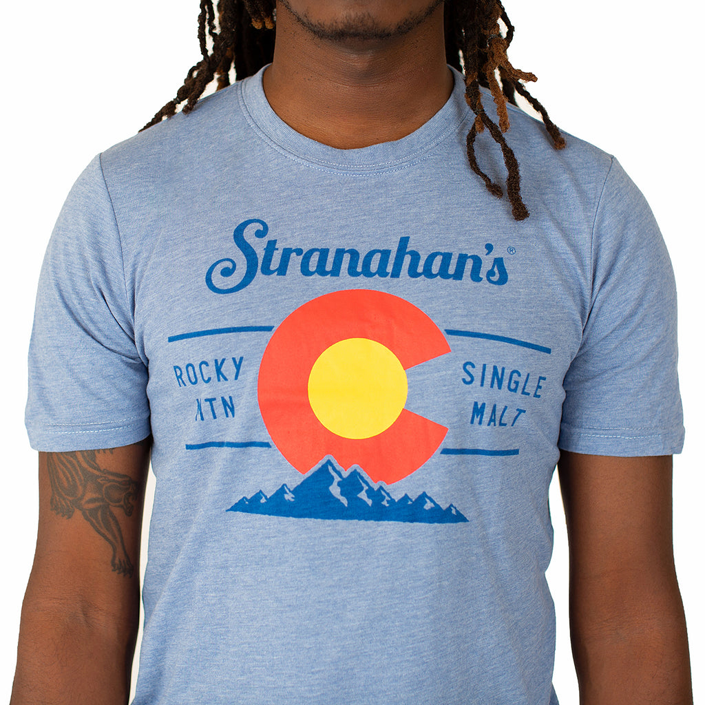 Colorado Stato Bandiera Grunge da Uomo T-Shirt Coloradan Camicia Colorado Stato Bandiera Grunge da Uomo T-Shirt Coloradan Camicia