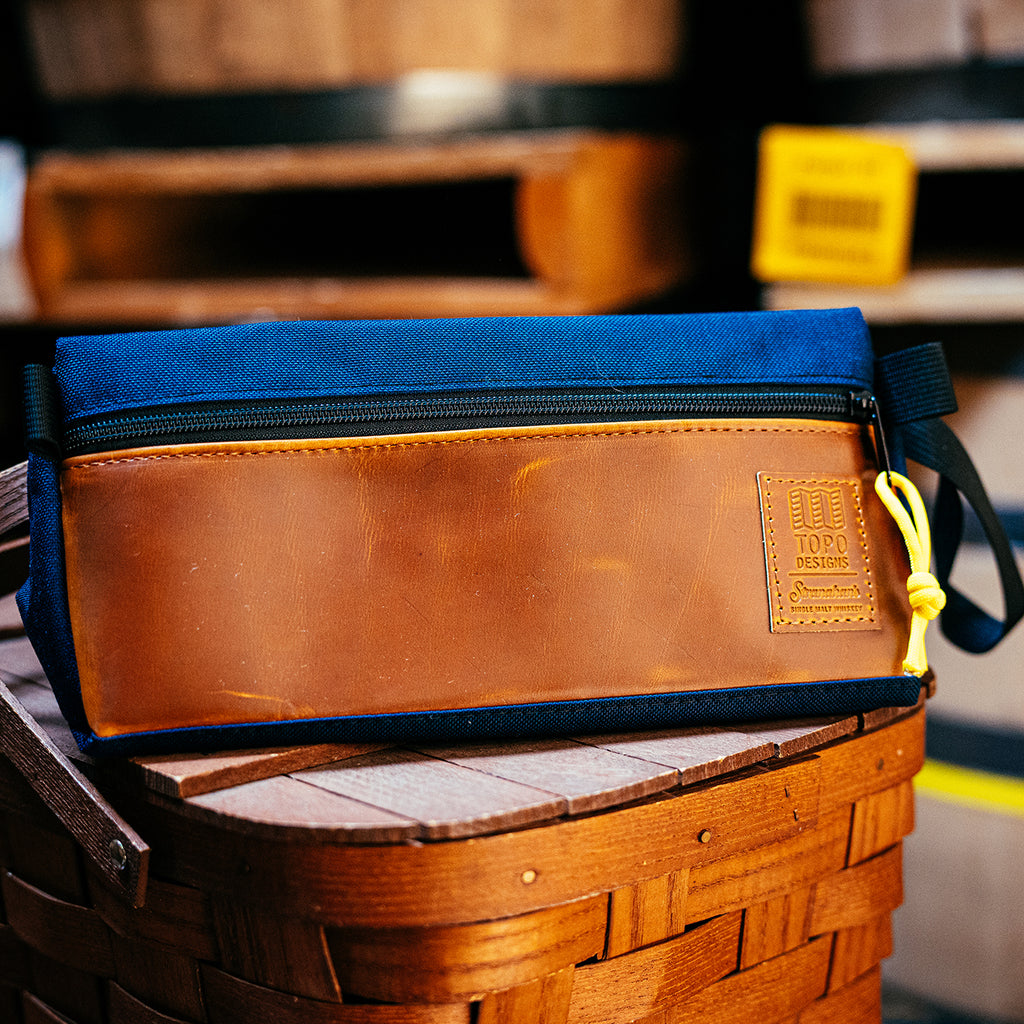 Close up of Stranahan's x Topo Designs day bag.